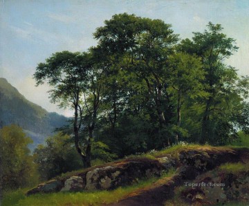 スイスのブナ林 1863 古典的な風景 イワン・イワノビッチの木 Oil Paintings
